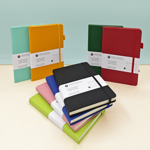 Customized <b>A5</b> Notebook With Elastic Band Horizontal Line Notebook Office Ledger Imitation Leather Student Diary Spot Wholesale - Product Image 4