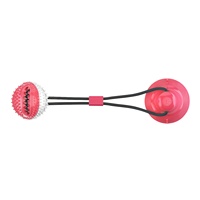 Chien Interactive Aspiration Remorqueur Pet Molar Toys TPR Chew Ball Nettoyage Dents Sûr Élasticité Doux Chiot Ventouse Mordre Pet Cadeau