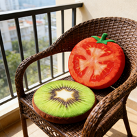 Coussin de siège de chaise rond personnalisable en mousse à mémoire de forme respirante et lavable, avec soutien lombaire, pour une thérapie corporelle créative