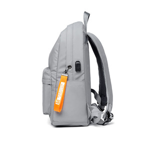 Custom Waterproof Polyester Casual Sports <b>Backpack</b> Zipper USB Port 36-<b>55L</b> Capacity-Men's Leather Film Laptop <b>Backpack</b> for Travel - Product Image 4