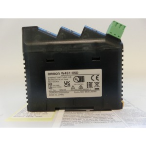 For W4S1-05D 5 Port Enterprise Industrial <b>Ethernet</b> <b>Switch</b> IEEE 802.3 24VDC Unmanaged Panel Mount Japan - Product Image 1