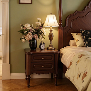 Premium Dark <b>Brown</b> Solid Wood <b>Bed</b> Frame French Vintage Ornate Carved Headboard Turned Post Bedroom Furniture Stable Home Wooden - Product Image 3