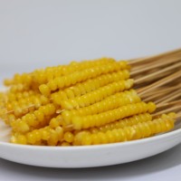 Brochettes de maïs sucré croustillantes surgelées 10kg, optimisées pour friteuse à air et cuisson au four, sans huile, sans gluten, en-cas