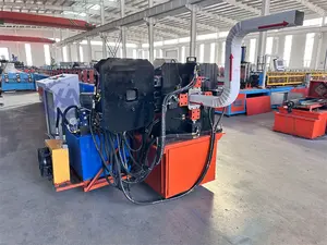 स्वचालित डाउनस्पाउट गटर और एल्बो रोल बनाने वाली मशीनरी डाउनस्पाउट वॉटर गटर बनाने और मोड़ने वाली मशीन