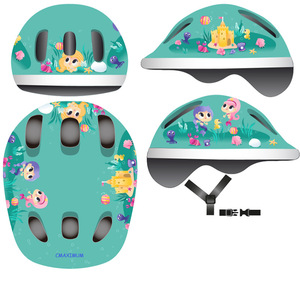 かわいい漫画柄キッズハーフヘルメット 電動スクーター バイク スケートボード ローラースケートヘルメット 子供用自転車ヘルメット - Product Image 4