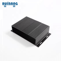 Boîtier électronique en aluminium extrudé sur mesure, boîte étanche, traitement d'anodisation de surface, boîtier électrique en aluminium