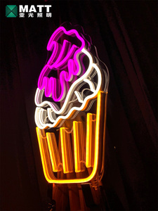 Letrero de neón para cupcakes, luces de neón Led blancas cálidas rosas para decoración de pared, letreros iluminados para panadería, tienda de postres, Bar, cafetería, fiesta - Product Image 6