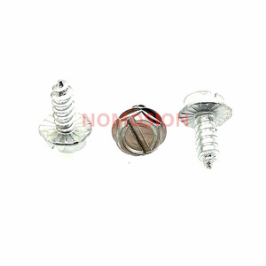 Tornillos Autorroscantes de Cabeza Hexagonal 6 # Conector x3/8 en pulgadas, grado imperial 8, zincado, con ranura para aplicaciones metálicas - Product Image 4