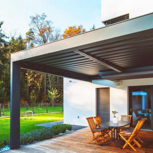 Cina prezzo di fabbrica colore personalizzato pergola alluminio 4x3 4./ <span class=keywords><strong>5x6</strong></span> feritoia autoportante tetto pergolato motorizzato impermeabile alluminio - Product Image 1