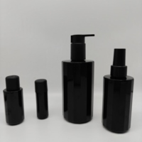 Flacon compte-gouttes en verre noir de 30ml pour forme de sérum d'huile essentielle pour les soins de la peau