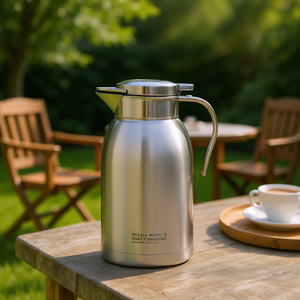 Jarra térmica de acero inoxidable de 1.8L, termo de vacío de 3 capas para bebidas frías y calientes, café, uso en viajes - Product Image 2