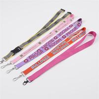 CH Wholesale Sublimation Printing Polyester Lanyards With Logo Custom Certification Keychain OEM ODM ECO Promotion Event Gifts