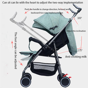 Poussette pour bébé personnalisée en usine avec poussette pour bébé enfant de haute qualité poussette pliante poussette personnalisée - Product Image 2