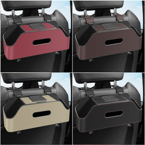Caja de Almacenamiento de Plástico para el Respaldo del Asiento del Coche con Gancho, Portavasos y Organizador de Accesorios Interiores para Coche - Product Image 2