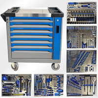 Nouvel ensemble d'outils de réparation mécanique 467 pièces pour ateliers 4S, usines de réparation automobile, entretien domestique, chariot à outils portable à tiroirs