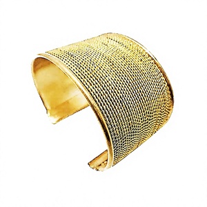 Best Quty Handicrafts Embossing Gold-Plated Brass Metal Cuff <b>Bracelet</b> Pearl Encrusted <b>Bangles</b> for Women Manufacturer in India - Product Image 6