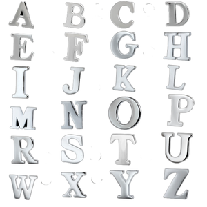 Argent et laiton en acier inoxydable tenture murale décoration Alphabet numéro mode fabricant article de <span class=keywords><strong>fabrication</strong></span> de tôle - Product Image 1