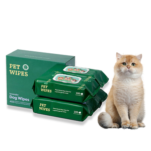 Lenços de Limpeza Higiênicos Biodegradáveis Não Alcoólicos Personalizados OEM para Cães - Product Image 1