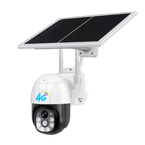 Cctv Camera 2k Security System Wireless Outdoor Waterproof Ptz Camera 4g Sim Card Solar Camera