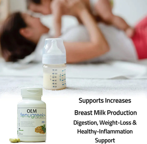 OEM cho con bú bổ sung Fenugreek thêm sức mạnh của mẹ cho con bú hỗ trợ Fenugreek hạt giống viên nang cho phụ nữ tăng sữa - Product Image 4
