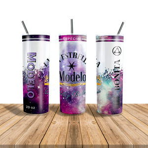Última portátil personalizada mexicana chingona Soy La Patrona Modelo patrón Skinny Tumbler Wrap 20oz Vaso con tapas y pajitas - Product Image 3