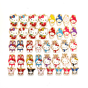 จี้ซินค์อัลลอยด์ลายการ์ตูน My Melody จาก Sanrio สำหรับทำสร้อยข้อมือ สร้อยคอ พวงกุญแจ ของขวัญ ฤดูใบไม้ร่วง 2024 - Product Image 2