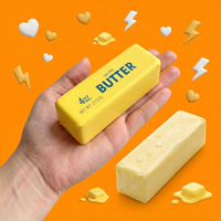 Squishy créatif en PU tendance en forme de bâton de beurre pour le plaisir de sucer au doigt et la libération de la tension par Zoey Squishy