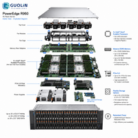 Serveur d'entreprise Dell PowerEdge R960 4U 4 sockets prêt à être expédié, Intel Xeon Scalable, 16 To DDR5, 12x PCIe Gen5