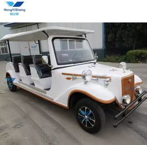 Classic Vintage <b>2</b>/5/8/11-<b>Seater</b> Antique <b>Electric</b> Sightseeing <b>Car</b> Black/White Maintenance-Free Battery Special Transportation - Product Image 2
