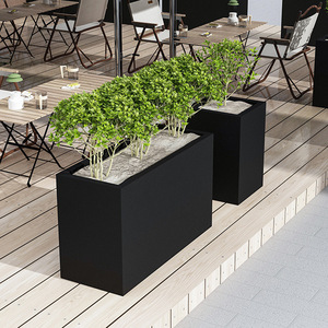 Fioriera Moderna <span class=keywords><strong>da</strong></span> 48 Pollici in Acciaio Zincato/Acciaio Inossidabile per Uso Esterno/Interno, Ideale per <span class=keywords><strong>Fiori</strong></span> <span class=keywords><strong>e</strong></span> <span class=keywords><strong>Piante</strong></span> su Balconi/Cortili - Product Image 5
