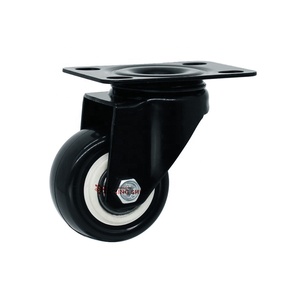 Furniture Hardware Swivel <strong>Rubber</strong> Caster <strong>Wheels</strong> Replacement Chair Caster <strong>Wheel</strong> with Brake - Product Image 2