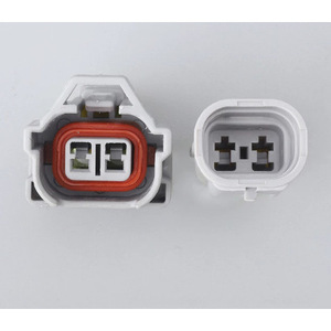 Conector automotriz impermeable de 2 posiciones, gris, de plástico, IP20, macho y hembra, para cableado de automóviles - Product Image 3