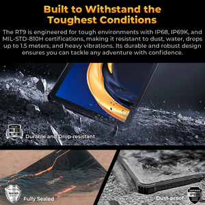 แท็บเล็ตอุตสาหกรรม <span class=keywords><strong>Oukitel</strong></span> RT9 หน้าจอ 10.1 นิ้ว แบตเตอรี่ 11000mAh แรม 6GB ความจุ 256GB Octa Core IP68 หน้าจอสัมผัสแบบ Capacitive ระบบปฏิบัติการ Android - Product Image 5
