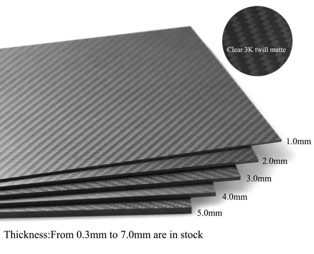 Hohe Qualität Günstige Preis 3K Plain/Köper Glänzend/Matte Oberfläche cnc cut carbon faser platte