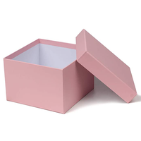 Couvercle avec Logo personnalisé rigide, couleur noir mat, blanc, emballage de parfum, boîte en papier rose, 50 pièces