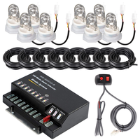 Nouveau kit de feux stroboscopiques d'urgence Xenon blanc 12V 160W 8 ampoules pour voiture avec garantie d'un an