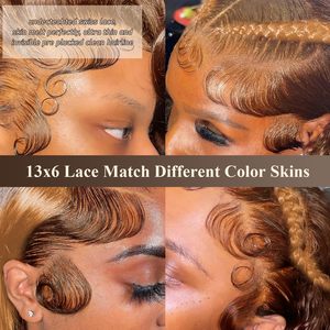 Nguyên liệu Ấn Độ tóc HD ren phía trước Tóc Giả Trinh Nữ lớp biểu bì phù hợp 100% glueless đầy đủ ren tóc giả tóc con người, ren phía trước tóc giả cho phụ nữ da đen - Product Image 2