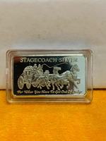 Pièce de monnaie de défi plaquée or de 1/4 d'once, personnalisée par estampage, en forme de barre de lingot rectangulaire avec motif bison, vente en gros, Canada