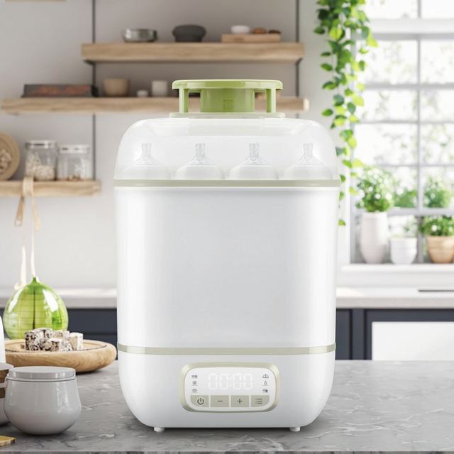 Electric Steam Sterilizer with Dryer and Bottle Warmer Nipple Type for 0-12 Months Baby & Kids Feeding Products