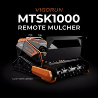 Cortadora de Césped a Control Remoto Vigorun MTSK1000, Cortadora de Césped Multifunción 5 en 1 para Terrenos Difíciles