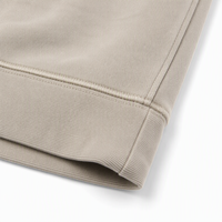 Sweat-shirt pour homme couleur sable, effet délavé, coupe ample, logo personnalisé, vente en gros