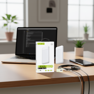 พาวเวอร์แบงค์ S N 10000mAh 2 พอร์ต USB รุ่น Smart Air Series พร้อมสายชาร์จ 3 in 1 - Product Image 1