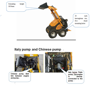 EPA Kubota Perkins Engine Mini รถตักเล็กพร้อมติดตามยางรถเทรนเชอร์ตีนตะขาบแท่นวางสินค้า - Product Image 4