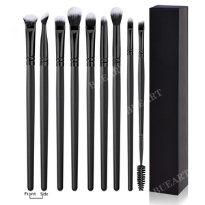 Daily Queen EI.F 16-teiliges Kosmetikpinsel-Set mit schwarzen Griffen, weichen, farbverlaufenden Borsten, synthetischem Haar und tragbarem Reise-Make-up-Kit - Product Image 2