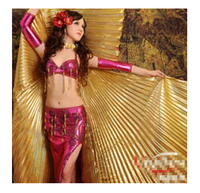 Robe plissée en satin mat teint, polyester et élasthanne, tissu extensible quadridirectionnel, tissu métallisé doré bronzé pour costume de scène