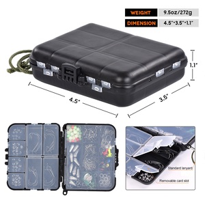 Bộ phụ kiện câu cá 246 món, gồm móc câu, chìm, xoay, hạt, dụng cụ câu cá, bộ dụng cụ câu cá nước mặn - Product Image 3