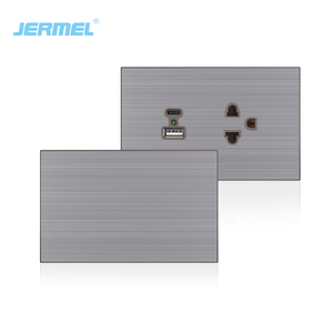 118-X4シリーズ壁ソケット16A 250V米国標準ダブル3ピンソケット壁カラーアメリカのモダンなパワープラグとソケット - Product Image 2