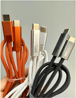 Cable de Carga Rápida Tipo-C de 120W 3A PD 3.1, Trenzado de Nailon, Conductor de Cobre Puro con Aleación de Aluminio, 1-3m, para Computadora/Cámara/iOS