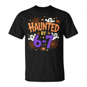 Haunted By 6-7 Camiseta de Halloween con diseño de meme de disfraz - Product Image 2