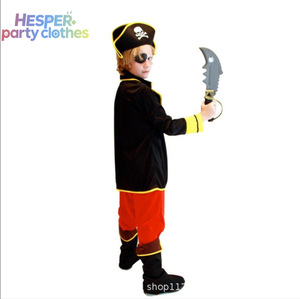 HESPER Trendy Sea Rover Clothing for Kids Buccaneer Party Outfit With Character Suit <b>TV</b> Pirate Halloween Costumes for Christmas - Product Image 2